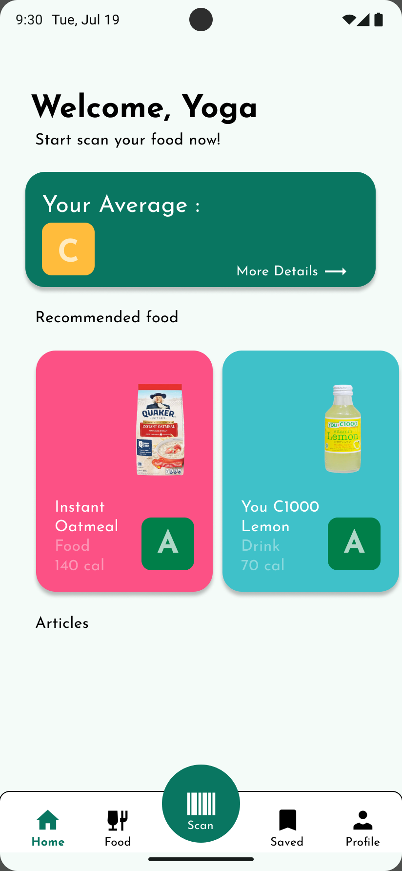 NutriSight: ML-Powered Nutrition Assistant screenshot 4